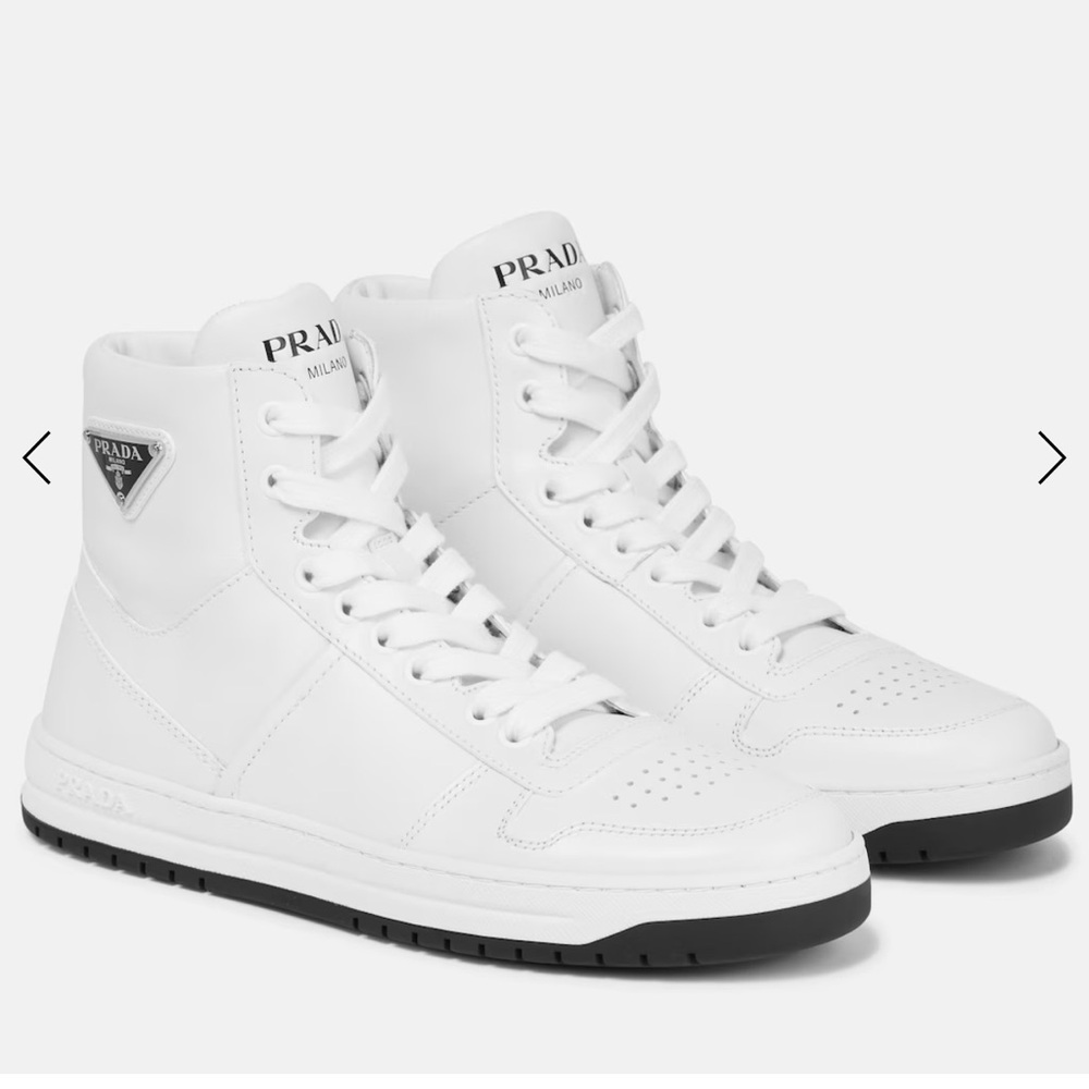 Prada Women’s White Leather Sneakers